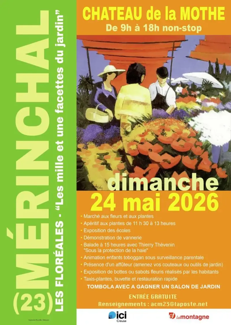 affiche floréales mérinchal 2026
